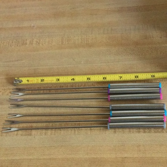 New 7 Fondu Fork Set - Picture 2 of 4